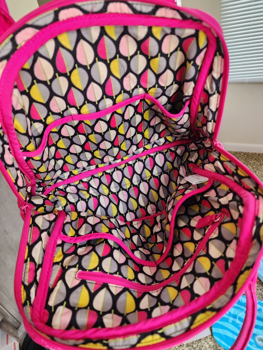 Vera Bradley Quilted Pink Tote Bag - Picture 2 of 4